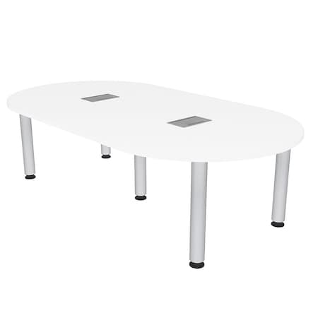 Skutchi Designs 45.25 in W, 84 in L, 29 in H, Engineered Wood Top, White H-RAC-4684-PT-09-EL